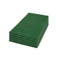 14" x 20" CleanFreak® Green Rectangular Orbital Heavy Duty Floor Scrubbing Pads | Box of 5 Thumbnail