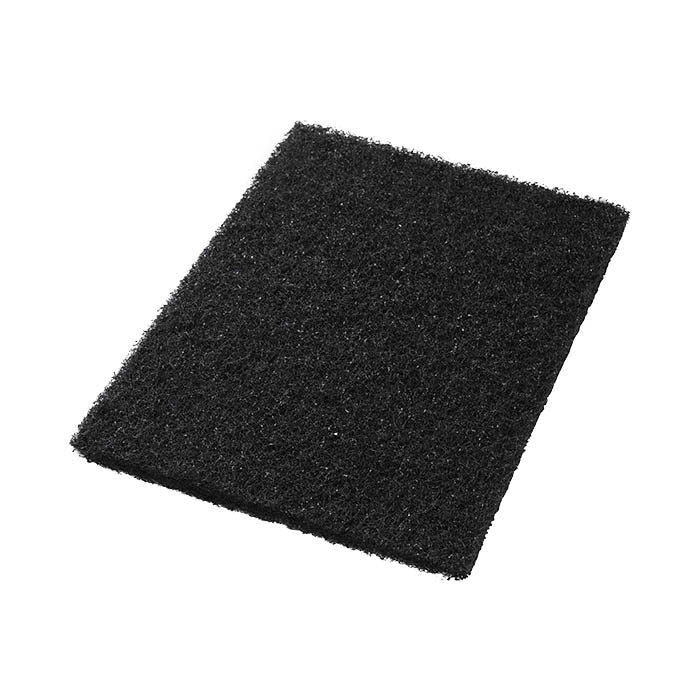 CleanFreak® 14" x 28" Black Floor Stripping Pad (#40011428) Thumbnail