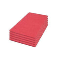 14" x 28" CleanFreak® Red Rectangular Orbital Light Duty Floor Scrubbing Pads | Box of 5
