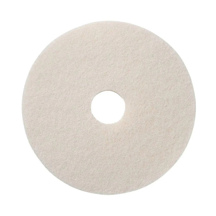 17 inch Round White Floor Buffing Pad (#401217) Thumbnail