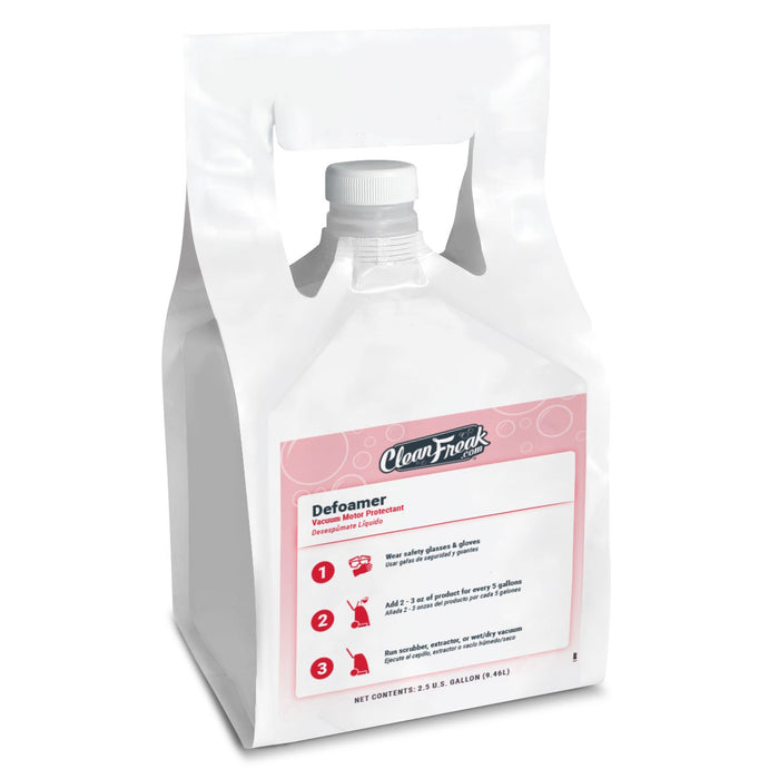 CleanFreak® 'Defoamer' Foam Eliminator for Auto Scrubber Recovery Tanks | 2.5 Gallon Pouch