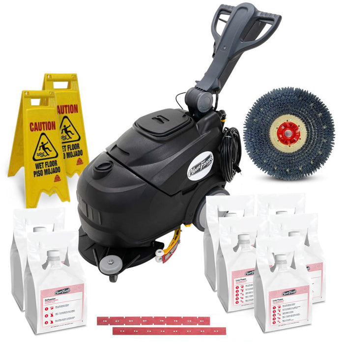 18" Automatic Electric Floor Scrubber & Accessories Package