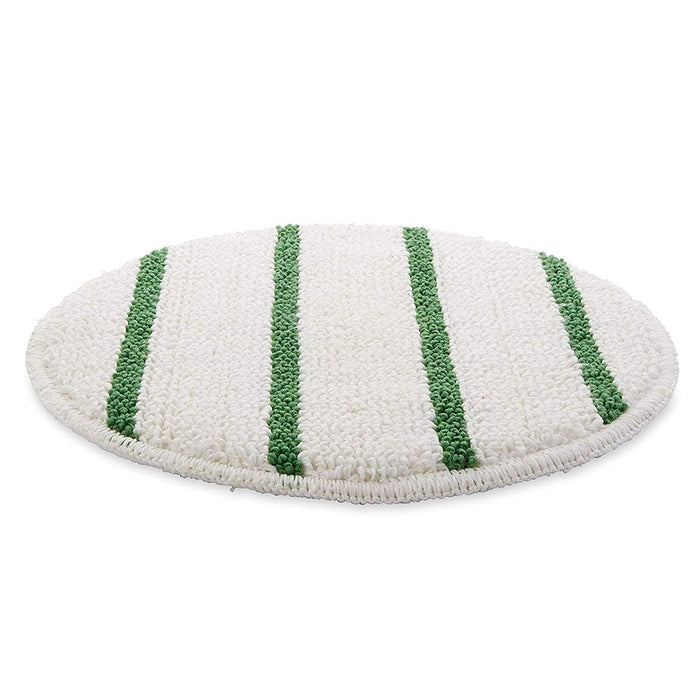 15 inch Floor Buffer Carpet Scrubbing Bonnet with Green Agitation Stripes Thumbnail