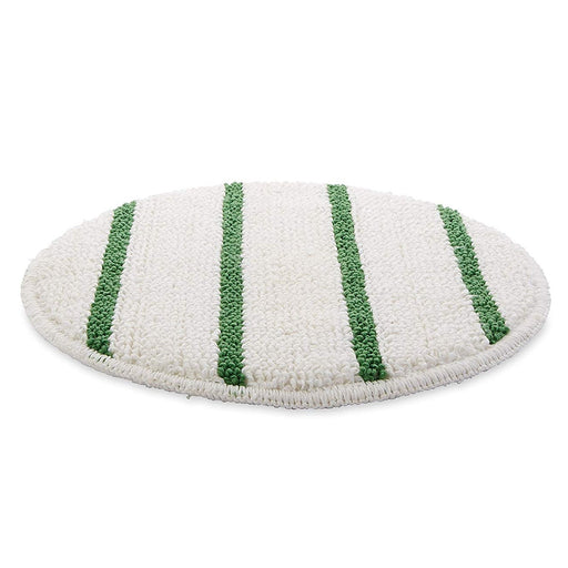White & Green Round Carpet Scrubbing Bonnet for 20 inch Floor Scrubbers Thumbnail