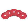 13" Round Red Light Duty Floor Scrubbing Pads | Box of 5 Thumbnail