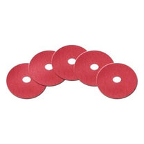 13" Round Red Light Duty Floor Scrubbing Pads | Box of 5 Thumbnail