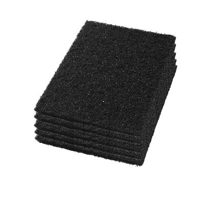Case of 5 Black 14 x 20 inch Orbital Automatic Scrubber Floor Stripping Pads Thumbnail