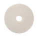 12 inch Round White Floor Buffing Pad w/ Removable Center Hole