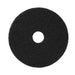 15 inch Black Floor Stripping Pad w/ Removable Center Hole Thumbnail