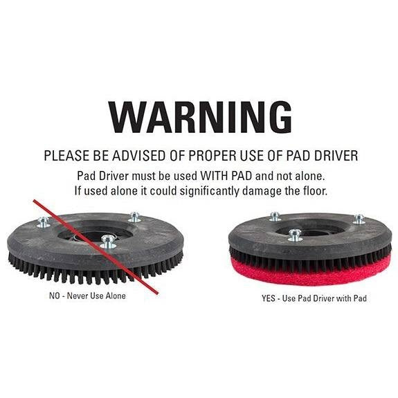 Pad Driver Warning - Must Not Be Used Alone