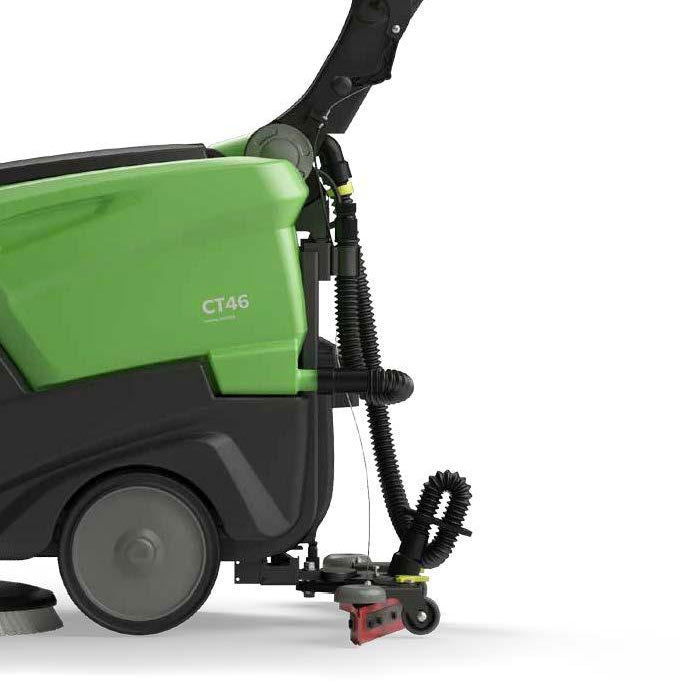 IPC Eagle CT46 Automatic Floor Scrubber Back View w/ Squeegee & Dump Hose Thumbnail
