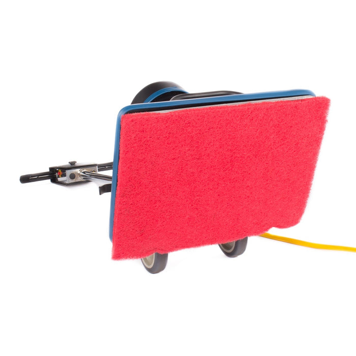 14" x 20" Red Pad Attached to the CleanFreak® Oscillating Floor Machine