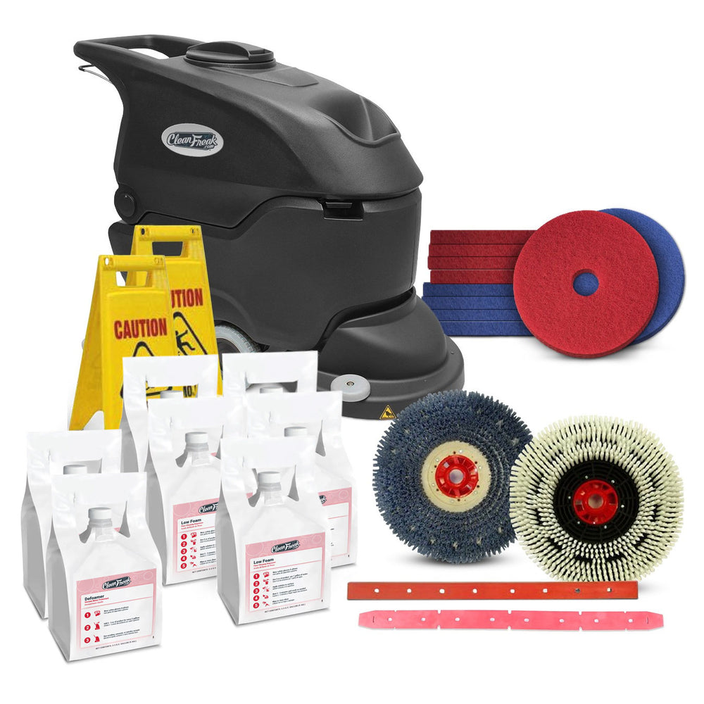 CleanFreak® 20 inch Professional Grade Floor Scrubbing Package ...