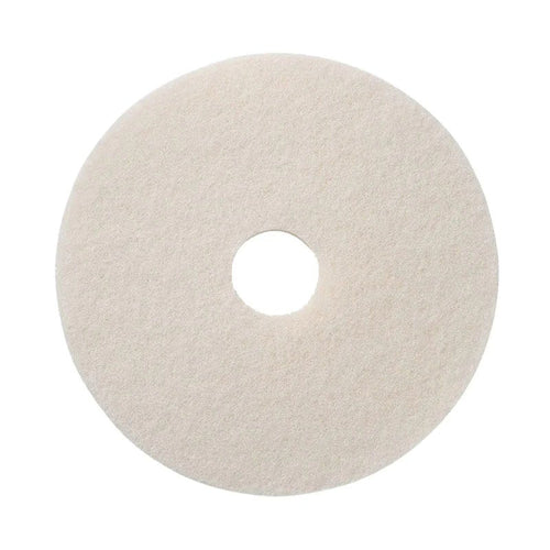 17 inch Round White Floor Buffing Pad (#401217) Thumbnail