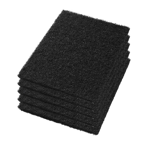 14" x 28" CleanFreak® Black Rectangular Orbital Wet Floor Stripping Pads | Box of 5 Thumbnail