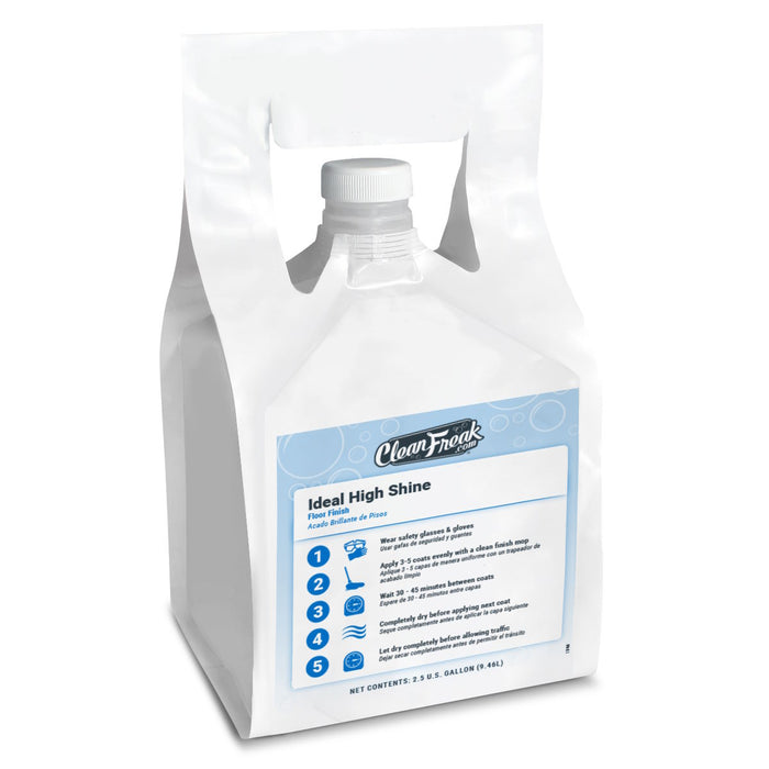 2.5 Gallon FlexMax™ Pouch of CleanFreak® 'Ideal High Shine' Extremely Durable Finish for Vinyl & Terrazzo Floors - 25% Solids