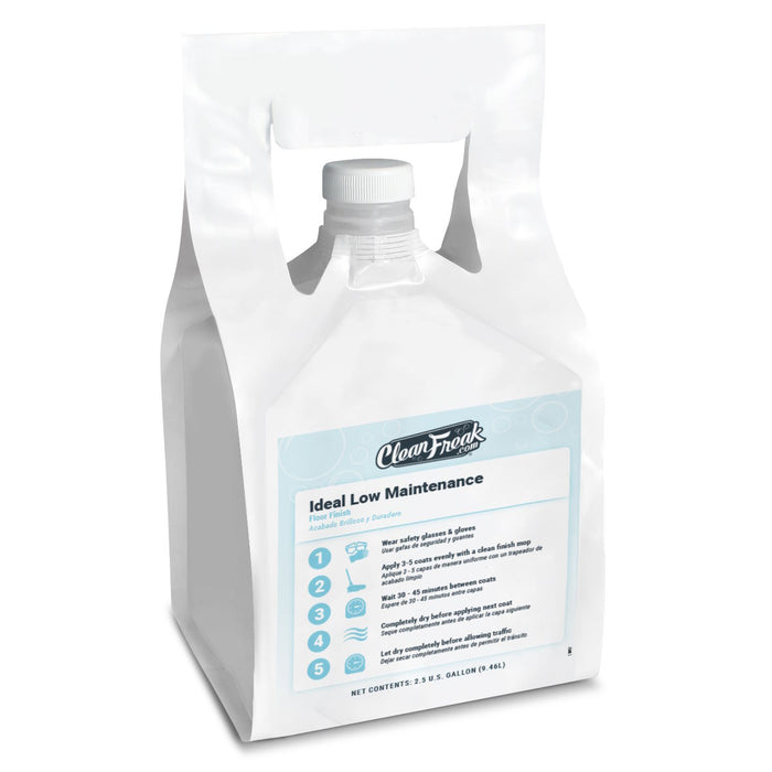 2.5 Gallon FlexMax™ Pouch of CleanFreak® 'Ideal Low Maintenance' High Shine Floor Wax - 16% Solids