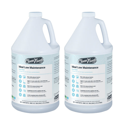 CleanFreak® 'Ideal Low Maintenance' High Shine Floor Finish Wax - 16% Solids | 2 Gallons Thumbnail