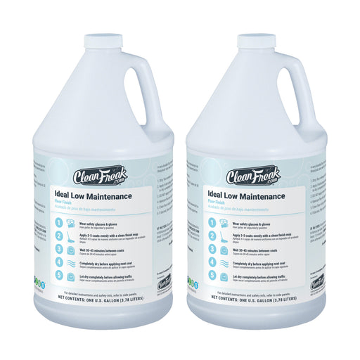 CleanFreak® 'Ideal Low Maintenance' High Shine Floor Finish Wax - 16% Solids | 2 Gallons Thumbnail