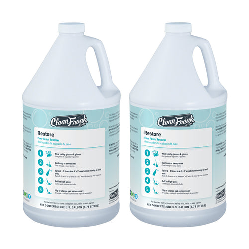 CleanFreak® 'Restore' Floor Finish Wax Polishing Solution | 2 - 1 Gallons Bottles Thumbnail