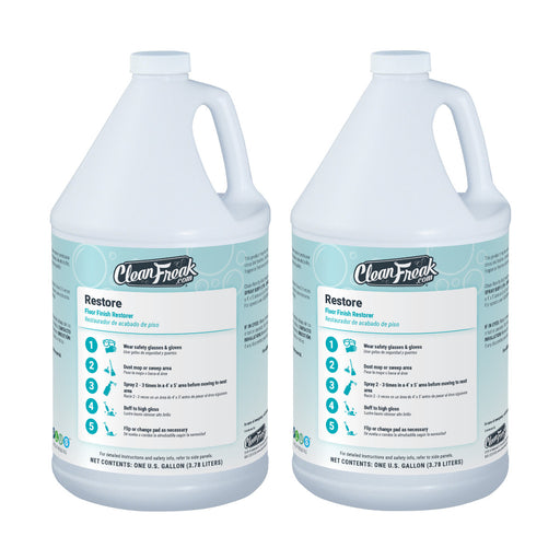 CleanFreak® 'Restore' Floor Finish Wax Polishing Solution | 2 - 1 Gallons Bottles Thumbnail