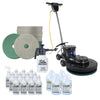 Floor Polishing Package w/ Burnisher, Pads & Chemicals