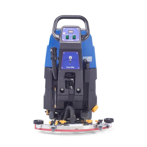Control Panel, Key Lock, and Squeegee Assembly on the Powr-Flite 20 inch Automatic Floor Scrubber Thumbnail