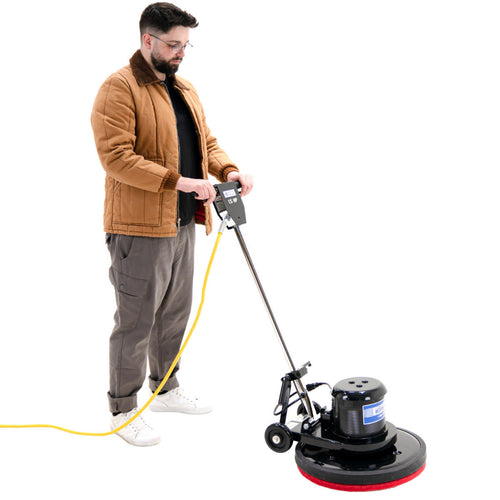 Dual Speed Floor Buffer in Use Thumbnail