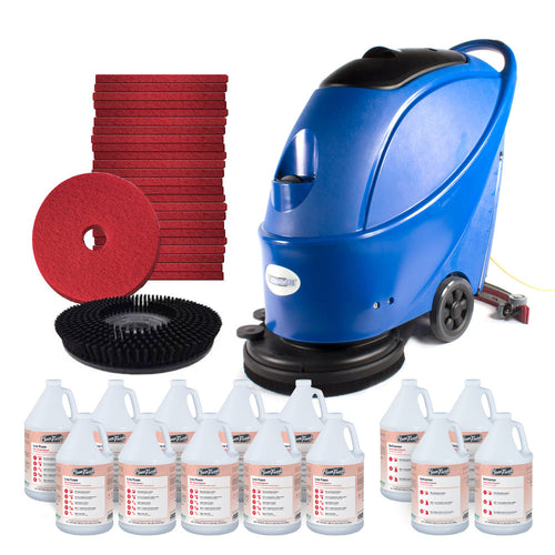 Dura 17 Electric Automatic Floor Scrubber Bundle w/ Chemicals & Accessories Thumbnail