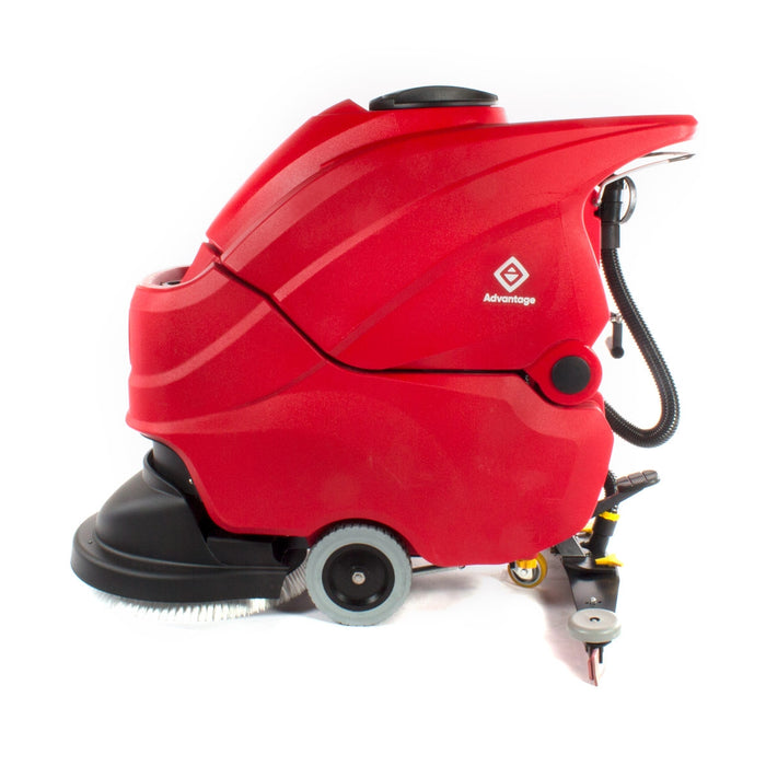 The Advantage Battery Powered 15 Gallon Floor Scrubber - Left