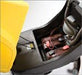 A sturdy hood strut keeps lid open during maintenance, allowing easy access to batteries, vacuum motors and hoses.