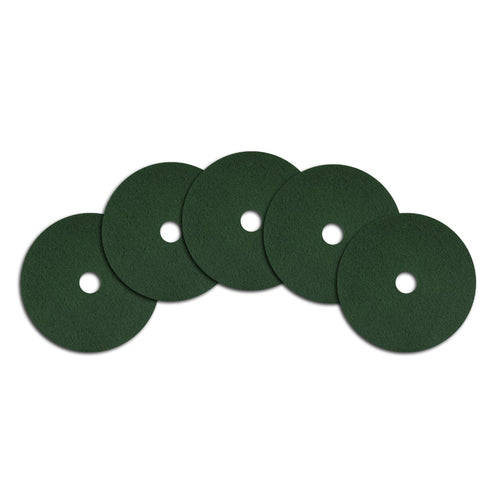 10 inch Green Heavy Duty Floor Scrubbing Pads - Case of 5 Thumbnail