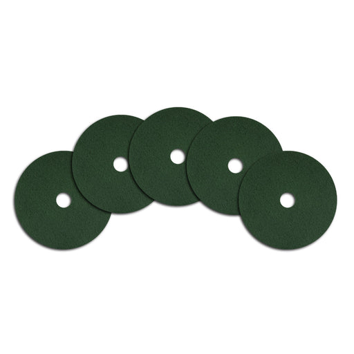 10 inch Green Heavy Duty Floor Scrubbing Pads - Case of 5 Thumbnail