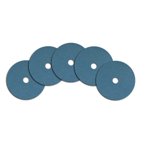 13" Round Blue Medium Duty Floor Scrubbing Pads | Box of 5 Thumbnail