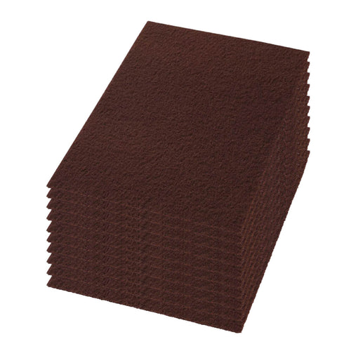 14" x 24" Chemical Free Maroon Dry Stripping Floor Pads - Case of 10 Thumbnail