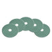 20" Aqua Blue / Green Ultra High Speed Polishing Pads | Box of 5