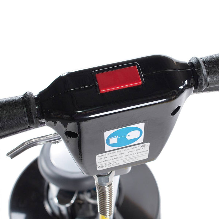 Close Up of Floor Buffer Handle