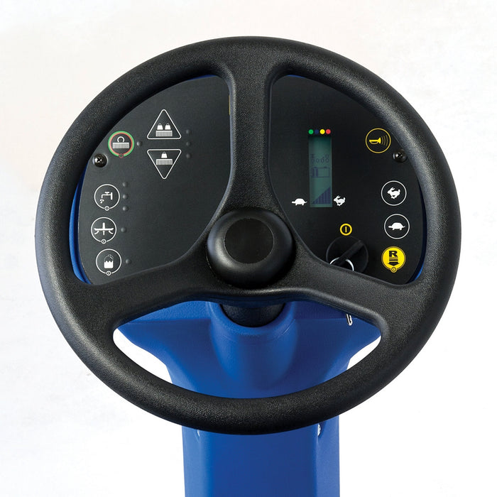 Wheel on Clarke® Focus® II Ride On Automatic Floor Scrubber