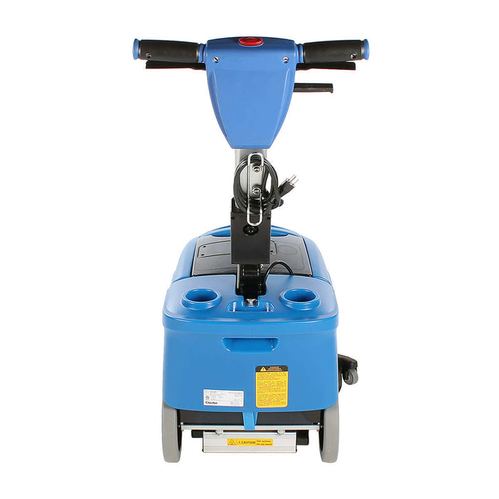 Back of Vantage 14 Auto Scrubber with Controls & Charger Cord
