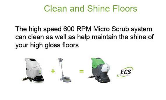 IPC Eagle ECS Auto Scrubbers Can Clean & Shine Floors