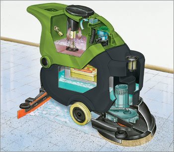 Internal View of IPC Eagle Auto Scrubber