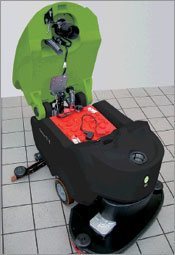 CT70 Auto Scrubber Open - Showing Battery Compartment Thumbnail