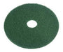 Green 18 inch Auto Scrubber Heavy Duty Floor Scrubbing Pads Thumbnail