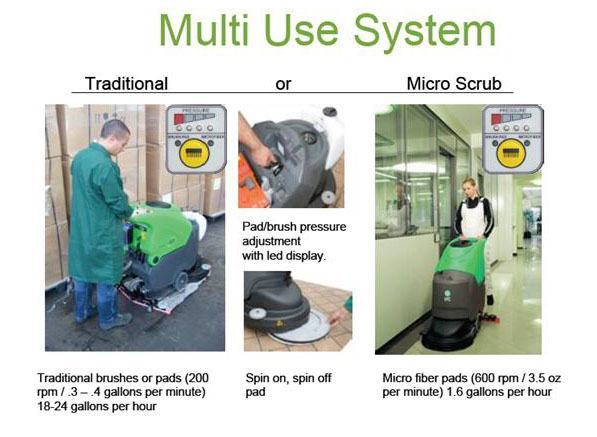 Traditional versus Micro-Scrub Options of the IPC Eagle ECS Auto Scrubbers