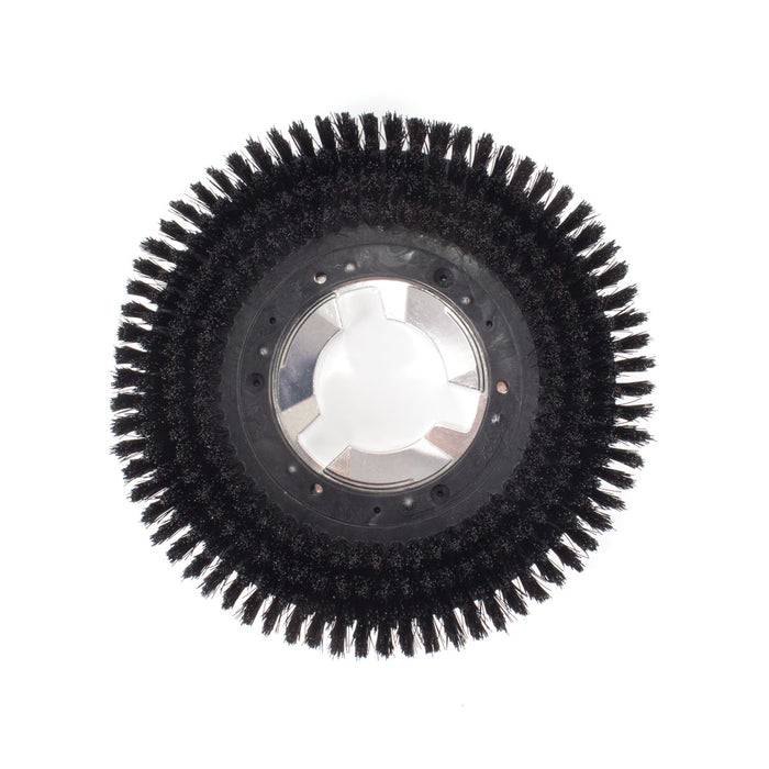 13 inch Nylon Floor Scrubbing Brush w/ Plastic Block & Clutch Plate - Bottom