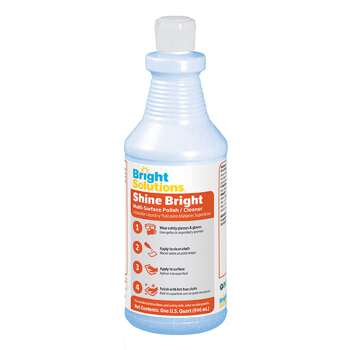 Bright Solutions® 'Shine Bright' Multi-Surface Polish & Cleaner Quart Bottle